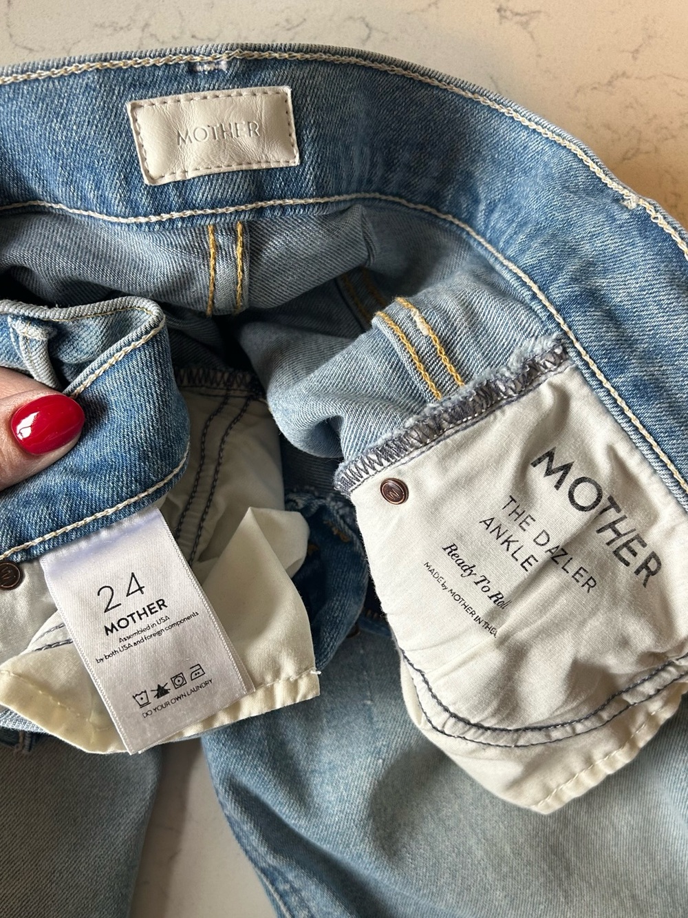 MOTHER The Dazzler Ankle High Rise Cropped Jeans - Picture 7 of 16